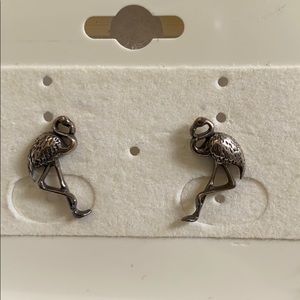 Unique and dainty flamingo stud earrings